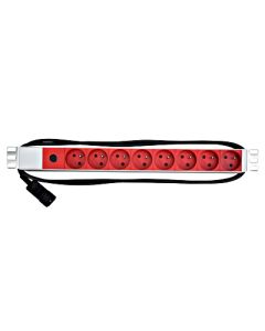 Napájecí panel PDU 19",8xČSN,1xC14,10A,1U,kabel 2m