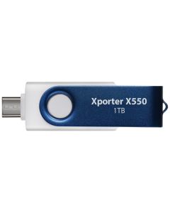 PATRIOT Xporter X550 1TB / USB Typ-A + USB Typ-C / USB 3.2 Gen 1 / bílo-modrá