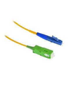 XtendLan FO patch LC-SC/APC 1m 9/125, simplex, ultraflexibilní G.657.A1, LS0H, průměr 2mm, krátký vývod