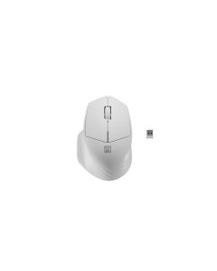Natec optická myš SISKIN 2/Kancelářská/Optická/Pro praváky/1 600 DPI/USB+BT/Bílá