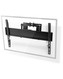 NEDIS nástěnný TV držák/ 37 - 80"/ nosnost 35 kg/ náklon 15°/ otočný 0 - 180°/ Full Motion/ ocel/ černý