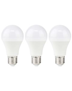NEDIS LED žárovka E27/ A60/ 8 W/ 220 V/ 806 lm/ 2700 K/ teplá bílá/ matná/ 3 kusy