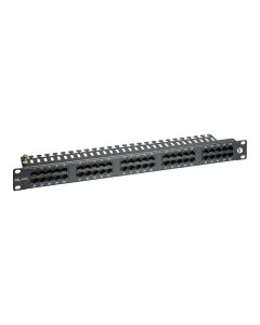 Solarix Eth.Patch p ISDN panel 50 x RJ45 černý 1U