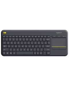 Logitech klávesnice Touch K400 Plus / Bezdrátová/ 2.4GHz/ Touchpad/ USB přijímač/ UK/ Černá