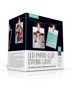 COLORWAY LED fotokolíčky / 40 LED / délka 4,2 m / teplá bílá/ napájení 3x AA