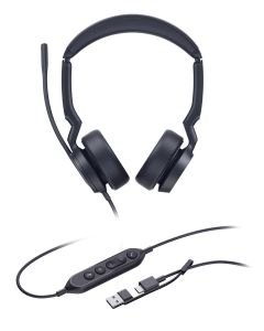 Yealink UH44 Dual UC USB-C/A, náhlavní souprava