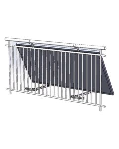 Solarmi univerzální nastavitelný balkónový držák sol. panelu, černý