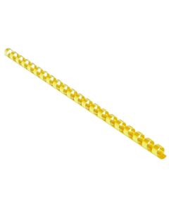 EUROSUPPLIES plastové hřbety/ formát A4/ 25mm/ žluté/ 50 pack