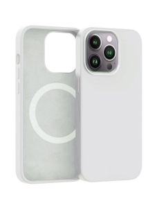 ER POWER Silikonový kryt CARNEVAL SNAP pro iPhone 14 plus s MagSafe - bílá
