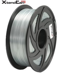 XtendLAN PLA filament 1,75mm lesklý stříbrný 1kg