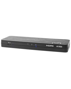 NEDIS HDMI převodník/ USB-C zásuvka/ 2x HDMI vstup/ 4x USB-A zásuvka/ 1x HDMI výstup/ 1cestný/ 4K@60Hz/ 18 Gbps/ ABS/ an