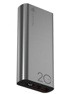 Powerbanka NAVITEL PWR20 AL stříbrná s kapacitou 20000 mAh