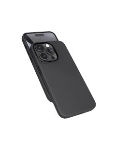 Epico Mag+ kožený kryt iPhone 15 Pro Max - černá