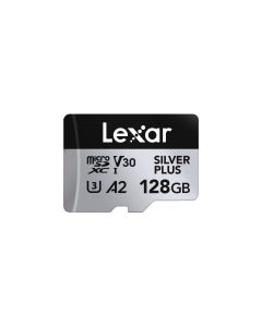 Lexar 128GB H-P Silver Plus microSDXC s adp C10 A2