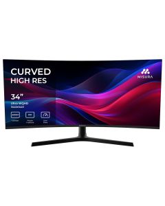 MISURA 34" LED P23EG34RWA01/ prohnutý/ VA/ 3440x1440/ 4000:1/ 1ms/ 400 cd/m2/ HDMI/ DP/ REPRO/ VESA 100x100/ černý