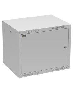 Rozvaděč nástěnný GrandN DUO 9U 450mm, dveře plech, RAL 7035, GrandND-9U-645-21-G