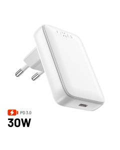 Síťová GaN nabíječka FIXED Slim s USB-C, PD, 30W