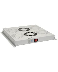 Solarix Ventilační jednotka univerzální 2 ventilátorů s termostatem RAL7035 do stropu i do dna VJ-R2