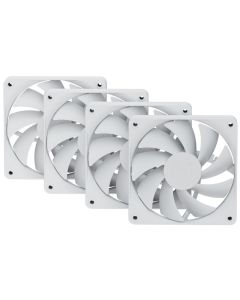 HYTE ventilátor 120mm PWM / barva Snow White / 1500rpm / 72CFM / ABS / 4-pin / sada 4x ventilátor