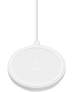 BELKIN 10W bezdrátová nabíječka se zdrojem a kabelem, bílá