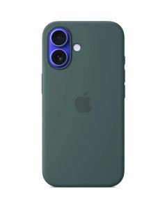 iPhone 16 Silicone Case with MS - Lake Green / SK