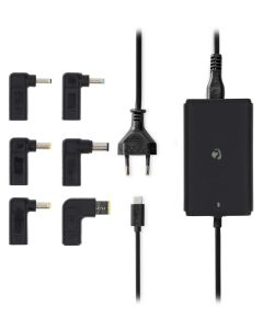 NEDIS univerzální adaptér k notebooku/ 65 W/ 5 / 9 / 12 / 15 / 20 V DC/ 2.4 / 3.0 / 3.25 A/ USB-C