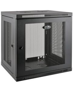 Skříň SmartRack 12U, Mini Rack, Š=600mm, Hl=550mm, hloubka pro přepínače, montáž na stěnu