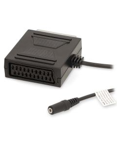 NEDIS kabel SCART/ SCART zástrčka - SCART zásuvka / 3,5 mm zásuvka/ černý/ box/ 20cm