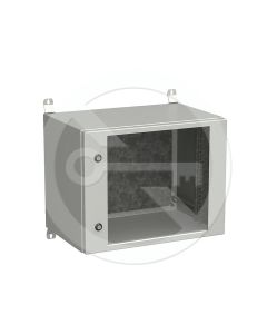 Rozvadeč nástěnný venkovní LC-20 9U 600x400 prosklené dveře 2x1bodový zámek LC-20-9U-64-11-G