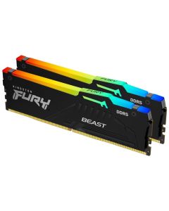 KINGSTON FURY Beast Black RGB 64GB DDR5 5200MT/s / CL40 / DIMM / Kit 2X 32GB
