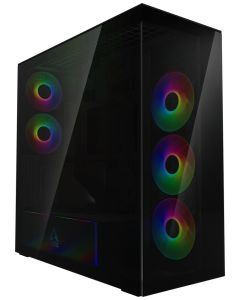 ARCTIC skříň Xtender / E-ATX / 2x120mm ARGB fan / 2xUSB / USB-C / vertical GPU kit / tónované sklo / černá