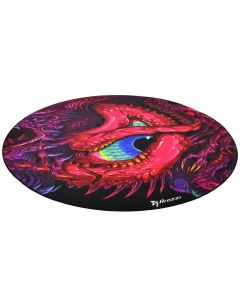 AROZZI Zona Floorpad Crawling Chaos/ ochranná podložka na podlahu/ kulatá 121 cm průměr/ dračí design