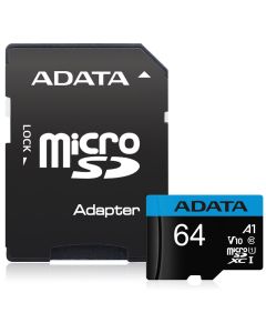 ADATA Premier 64GB microSDXC / UHS-I CLASS10 A1 / 85/25 MB/s / + adaptér