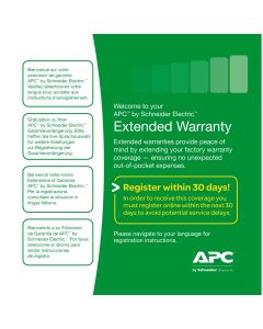 (1) Year Extended Warranty for (1) Easy UPS SRV/ SRVS Level 01