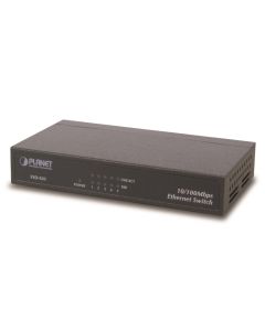 Planet FSD-503 switch 5x 10/100Base-TX, 10", kov, fanless