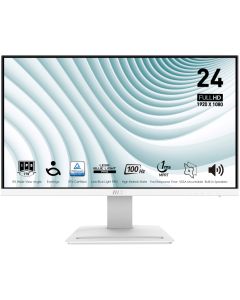 MSI PRO MP243XW/ 24"/ 1920x1080/ IPS/ 4ms/ 100Hz/ 300cd/m2/ 1000:1/ HDMI/ DP/ VESA/ bílý