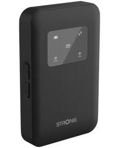STRONG 4G+ MIFI 900/ data 300Mbps/ Wi-Fi 1200Mbps/ baterie 2500mAh/ WPA3/ micro SIM/ USB-C/ bez displeje/ černý