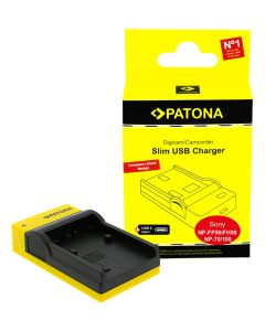 PATONA nabíječka pro digitální kameru Sony NP-FP50/NP-FH50/70 slim, USB-C