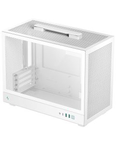 DEEPCOOL skříň CH160 Plus / micro-ATX / USB 3.0 / USB-C / prosklená bočnice / držadlo / bílá
