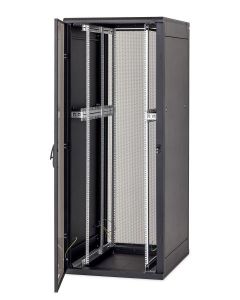 Stojanový rack 19" 42U (š)800x(h)1000 rozebíratelný př.i zad.dv.síto černý