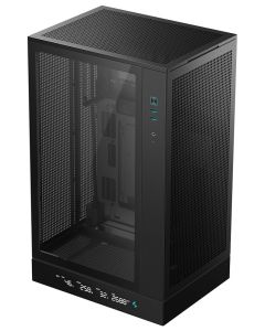 DEEPCOOL skříň CH270 Digital / microATX / 2 x USB 3.0 / USB-C / mesh panely / černá