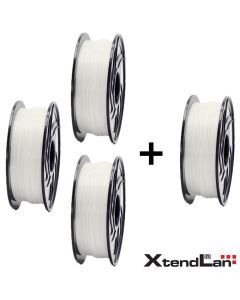 AKCE 3+1 ZDARMA - XtendLAN PLA filament 1,75mm bílý 1kg