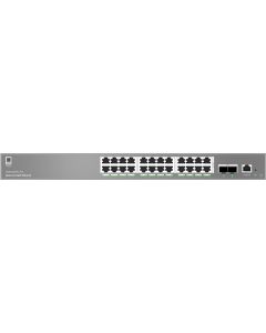 Grandstream GWN7803PL Pro L2++ Managed switch, 24x 1Gb RJ45, PoE+, SFP+, DHCP, CLI, VLAN