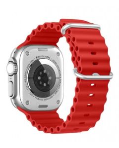Swissten řemínek pro apple watch silikonový - marine straps 42 / 44 / 45 / 49 mm červený
