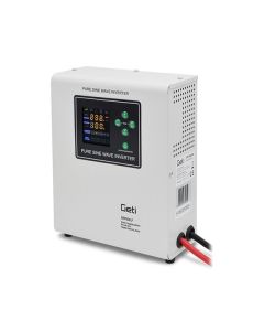 Solarmi Geti GEP501LF UPS záložní zdroj s externí baterií 500 W, baterie 12V LiFePO4, Pb, AGM / AC230V nástěnný