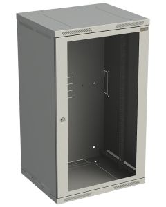 Solarix Rozvaděč nástěnný SENSA 21U 600mm, dveře sklo, RAL 7035, SENSA-21U-66-11-G