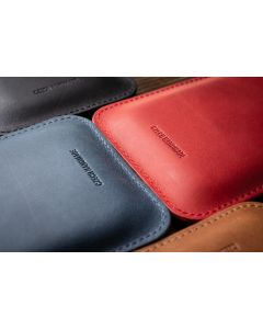 Tenké pouzdro FIXED Slim vyrobené z pravé kůže pro Apple iPhone 12 Pro Max/13 Pro Max, modré