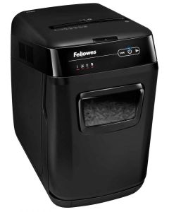 FELLOWES skartovač AutoMax 150 C/ křížový řez 4x38 mm/ objem koše 32 l/ stupeň utajení P-4 (důvěrné)/ černý