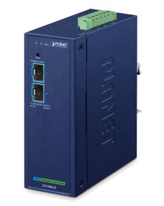 Planet IXT-900-2X průmyslový konvertor, 2x 10G/2.5G/1G/100BASE-X SFP+, -45~75°C, DIN, SNMP