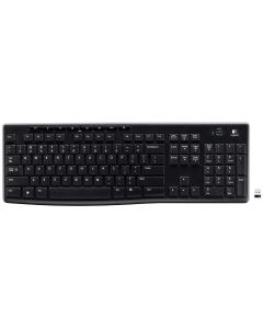 Logitech klávesnice K270/ Bezdrátová/ 2.4GHz/ USB přijímač/ US/ Černá